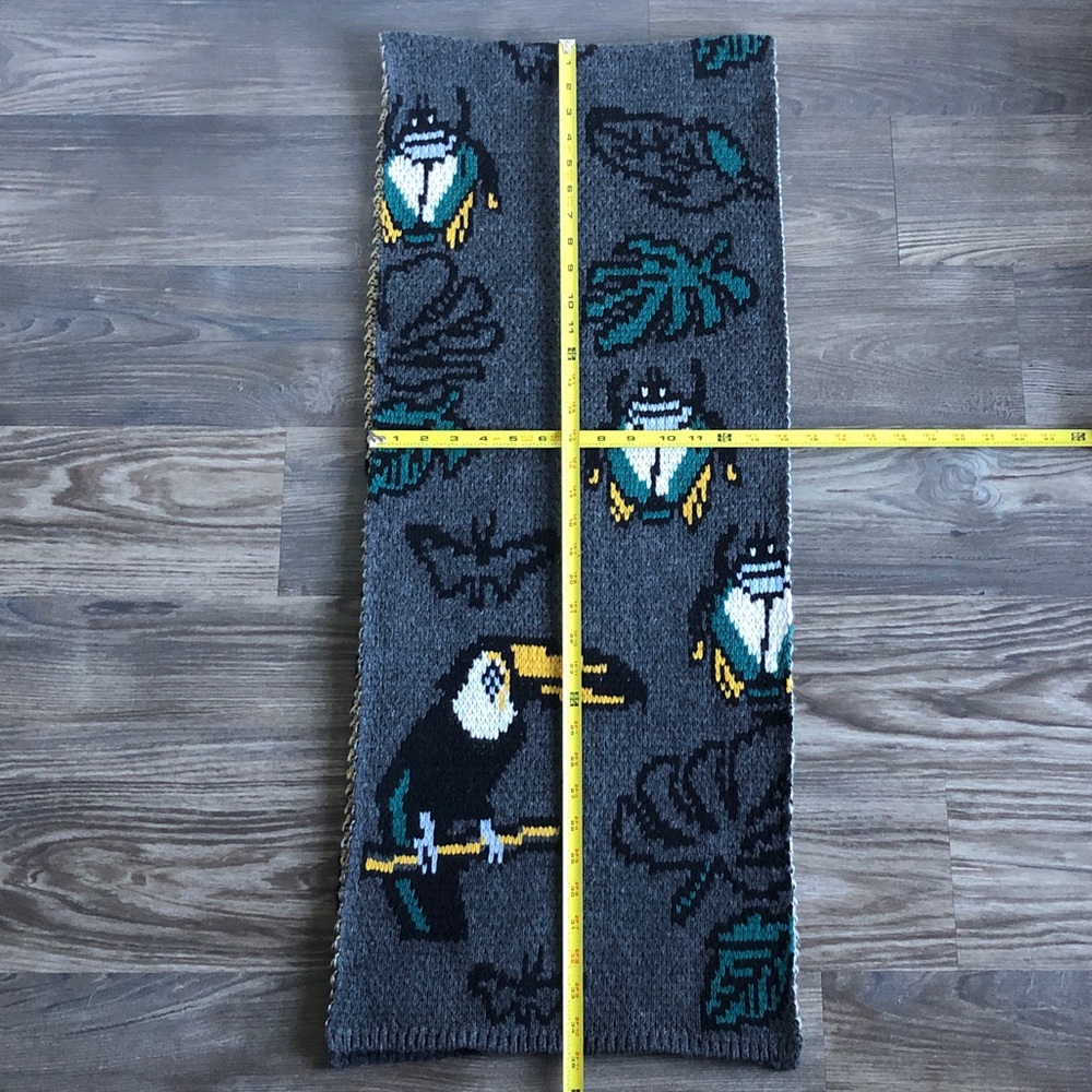 Demylee x J Crew Toucan Print Wool Scarf - Picture 12 of 14